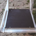 ED1-114 Rusztowanie ze schodami TopSystem 135x245 cm FARAONE jezdne aluminiowe - wysokość robocza 12.40m