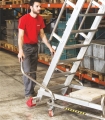 PODEST ROBOCZY drabina magazynowa z SICUR-STOP Faraone 11 stopniowa model 325/MFTS - wys. robocza 469 cm 