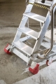 PODEST ROBOCZY drabina magazynowa z SICUR-STOP Faraone 11 stopniowa model 325/MFTS - wys. robocza 469 cm 
