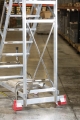 PODEST ROBOCZY drabina magazynowa z SICUR-STOP Faraone 11 stopniowa model 325/MFTS - wys. robocza 469 cm 