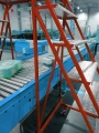 Podest jezdny lekki, drabina stalowa, pomost roboczy 7-stopniowy, wysokość rob. 3,75 m