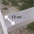 ED1-114 Rusztowanie ze schodami TopSystem 135x245 cm FARAONE jezdne aluminiowe - wysokość robocza 12.40m